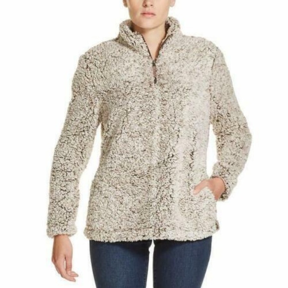 Weatherproof Vintage Frosty Tipped Sherpa Pullover - Picture 5 of 6